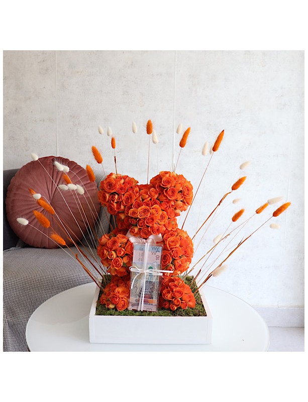 Orange Teddy Gift
