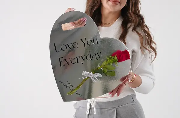 Set of 3 Metallic Heart