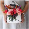 flowers in an envelope box