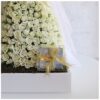 Bridal dress fresh flowers with acrylic box for cash by Novo