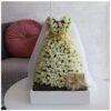 Bridal dress fresh flowers for sale online in Kuwait